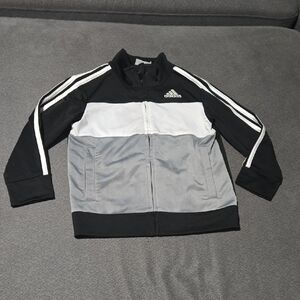 Adidas Kids Black and White Jacket